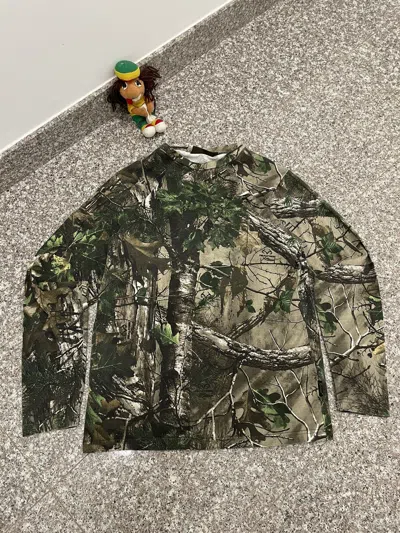 Pre-owned Camo X Vintage Camouflage Long Sleeve Pocket Tee Hype