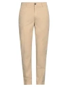 Camouflage Ar And J. Man Pants Beige Size 35 Lycra, Cotton, Elastane