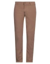 Camouflage Ar And J. Man Pants Brown Size 33 Lycra, Cotton, Elastane In Brown
