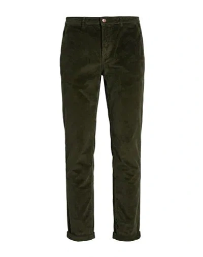 Camouflage Ar And J. Man Pants Dark Green Size 40 Cotton, Modal, Elastane