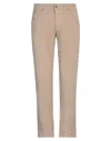 Camouflage Ar And J. Man Pants Khaki Size 32 Cotton, Lycra In Beige