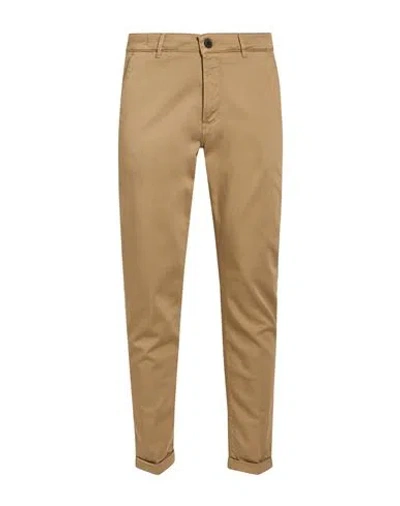 Camouflage Ar And J. Man Pants Khaki Size 35 Cotton, Polyester, Polyamide, Elastane In Beige