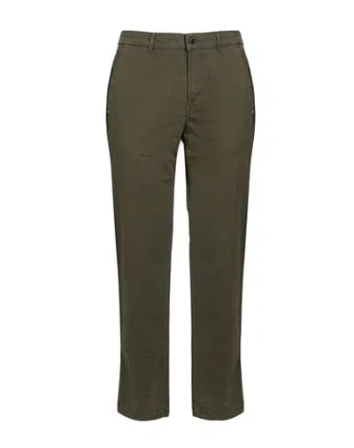 Camouflage Ar And J. Man Pants Military Green Size 40 Cotton, Elastane In Gray