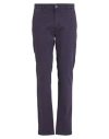 Camouflage Ar And J. Man Pants Navy Size 30 Cotton, Elastane In Navy Blue
