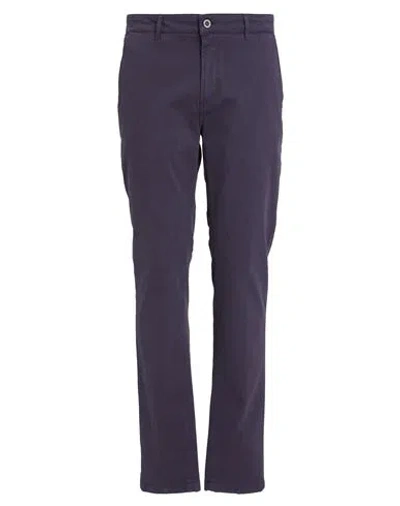 Camouflage Ar And J. Man Pants Navy Size 30 Cotton, Elastane In Navy Blue