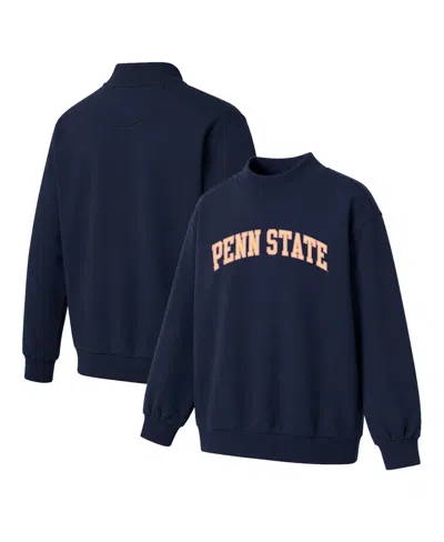 Camp David Women's Navy Penn State Nittany Lions Monroe Mock Neck Sweatshirt In Blue