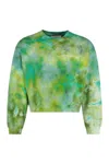 Camp High Cotton Crew-neck Sweatshirt In Green