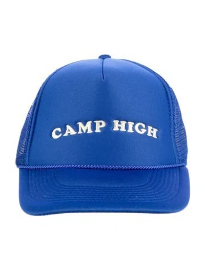 Pre-owned Camp High Embroidered Baseball Hat In Blue
