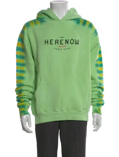 Pre-owned Camp High Graphic Print Crew Neck Hoodie In Green