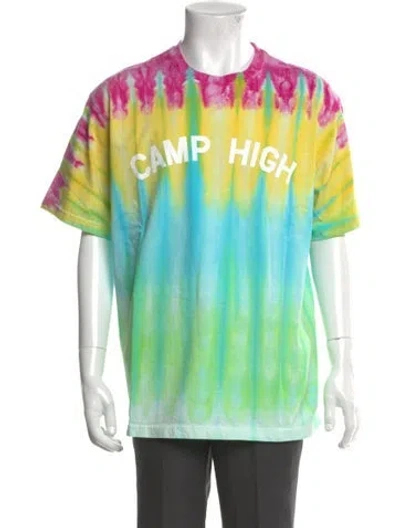 Pre-owned Camp High Graphic Print Crew Neck T-shirt In Multi