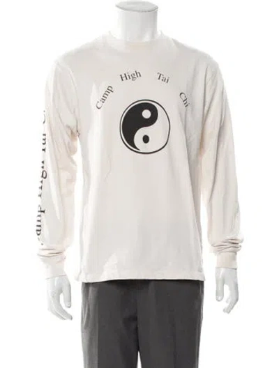 Pre-owned Camp High Graphic Print Crew Neck T-shirt In Neutral