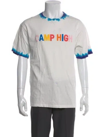 Pre-owned Camp High Graphic Print Crew Neck T-shirt In Neutral