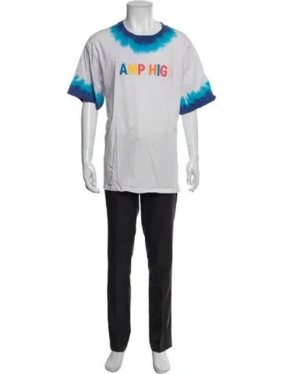 Pre-owned Camp High Graphic Print Crew Neck T-shirt In Pink