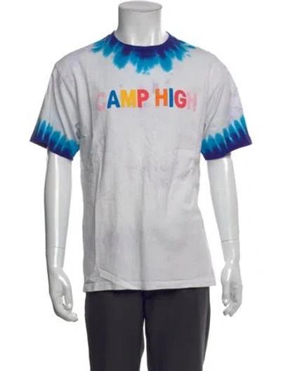 Pre-owned Camp High Graphic Print Crew Neck T-shirt In Pink