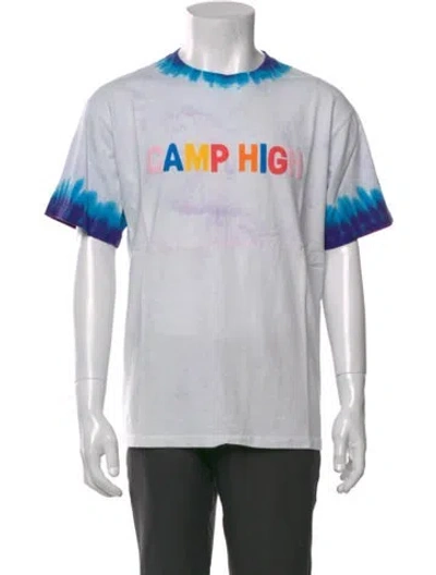 Pre-owned Camp High Graphic Print Crew Neck T-shirt In Pink