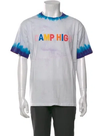 Pre-owned Camp High Graphic Print Crew Neck T-shirt In Pink