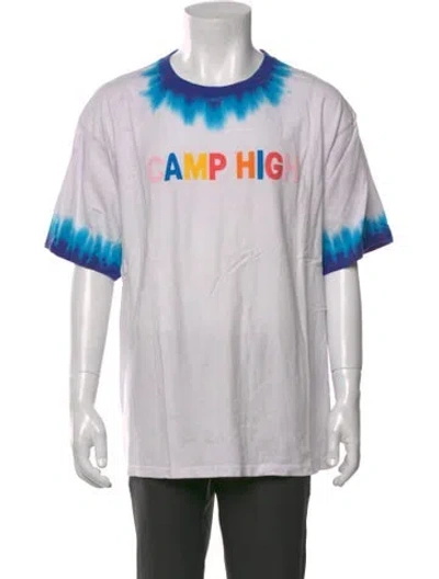 Pre-owned Camp High Graphic Print Crew Neck T-shirt In Pink