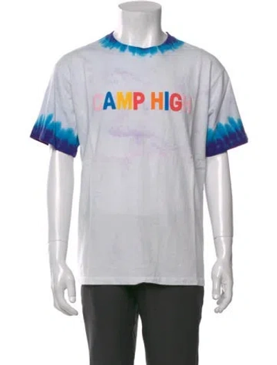 Pre-owned Camp High Graphic Print Crew Neck T-shirt In Pink