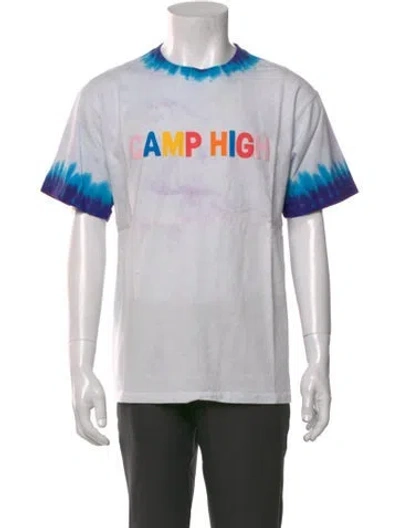 Pre-owned Camp High Graphic Print Crew Neck T-shirt In Pink