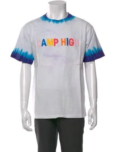 Pre-owned Camp High Graphic Print Crew Neck T-shirt In Pink