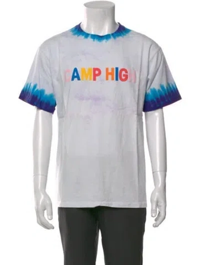 Pre-owned Camp High Graphic Print Crew Neck T-shirt In Pink
