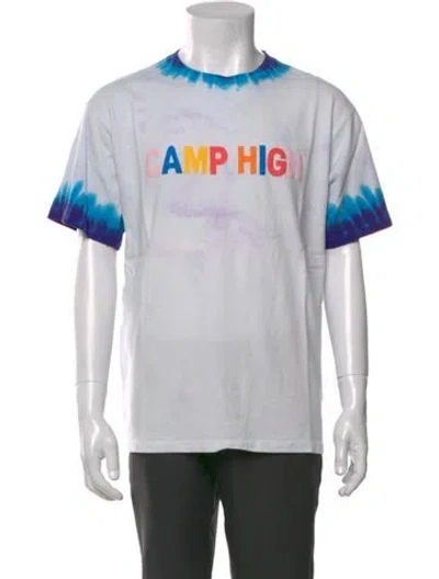 Pre-owned Camp High Graphic Print Crew Neck T-shirt In Purple