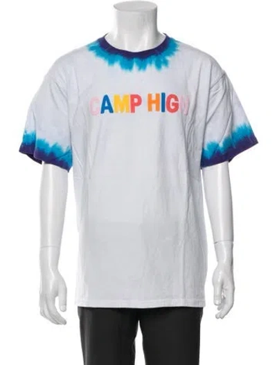 Pre-owned Camp High Graphic Print Crew Neck T-shirt In White
