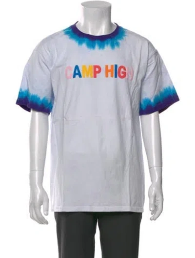 Pre-owned Camp High Graphic Print Crew Neck T-shirt In White