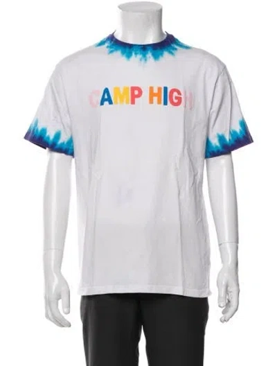 Pre-owned Camp High Graphic Print Crew Neck T-shirt In White