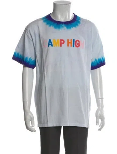 Pre-owned Camp High Graphic Print Crew Neck T-shirt In White