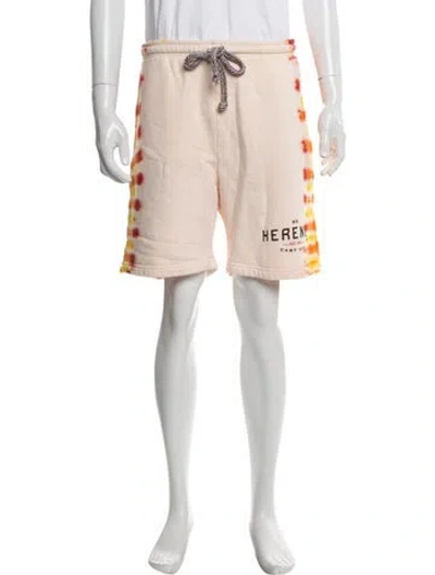 Pre-owned Camp High Graphic Print Jogger Shorts In Neutral