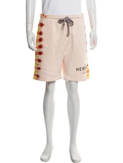 Pre-owned Camp High Graphic Print Jogger Shorts In Neutral