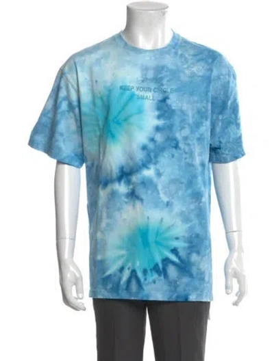 Pre-owned Camp High Tie-dye Print Crew Neck T-shirt In Blue