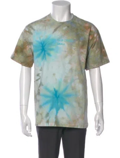 Pre-owned Camp High Tie-dye Print Crew Neck T-shirt In Green