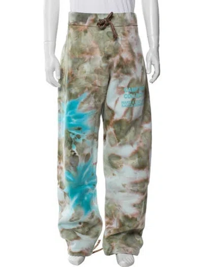 Pre-owned Camp High Tie-dye Print Pants In Multi