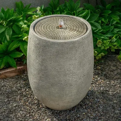 Campania International Bebel Cosmos Fountain, Tall In Grey