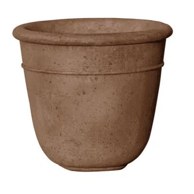 Campania International Carema Cast Stone Pot Planter In Brownstone
