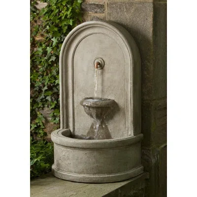 Campania International Colonna Concrete Fountain In Graystone