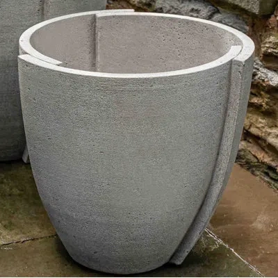 Campania International Concept Pot Planter In Aged Limestone