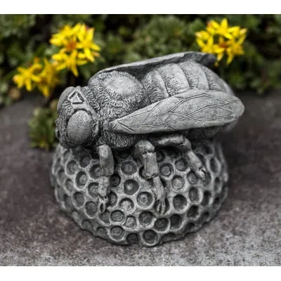 Campania International Honey Bee Statue In Aged Limestone