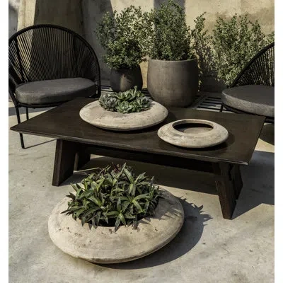 Campania International Luna Glazed Terra Cotta Pot Planter