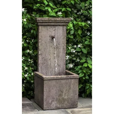Campania International Marais Concrete Fountain In Aged Limestone