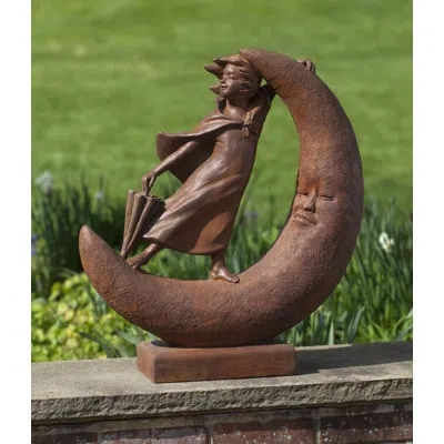 Campania International Once Upon A Moon Statue In Alpine Stone