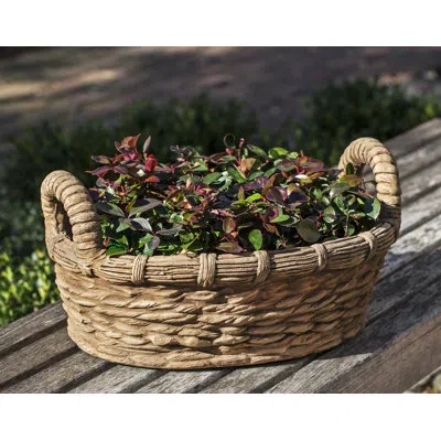 Campania International Provencal Cast Stone Pot Planter In Travertine
