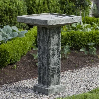 Campania International Reef Point Birdbath In Copper Bronze
