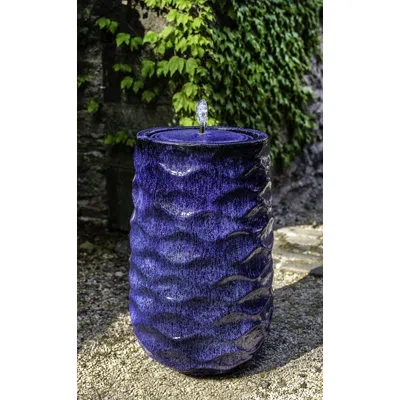 Campania International Rumba Glazed Pottery Fountain