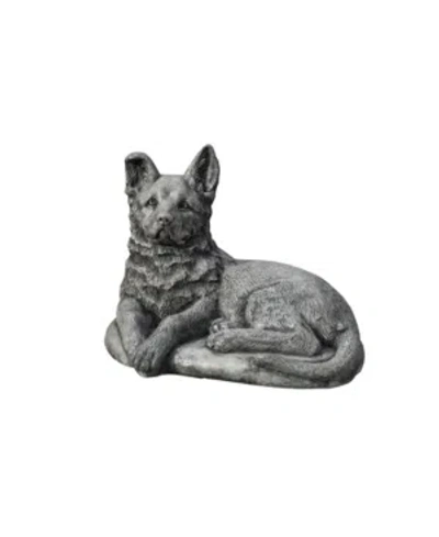 Campania International Shepherd Pup Garden Statue In Rust