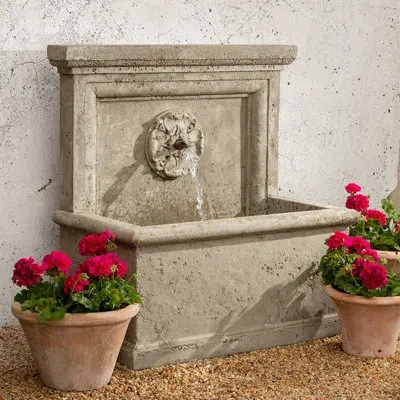 Campania International St. Aubin Concrete Fountain In Alpine Stone