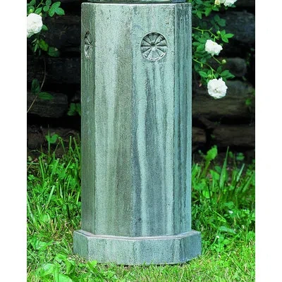 Campania International Tall Pedestal In Ferro Rustico