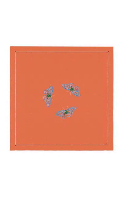 Campante - Tablecloth Borboleta Calendula Copper - Tan - In Brown